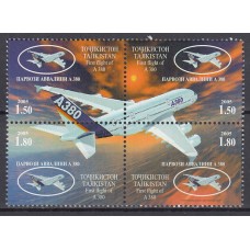 Tadjikistan - Correo Yvert 284/87 ** Mnh Aviones