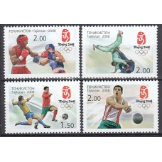 Tadjikistan - Correo Yvert 377/80 ** Mnh Juegos Olimpicos de Verano Pekin - Deportes