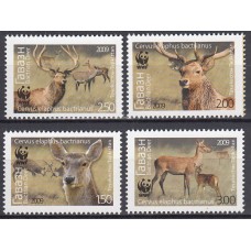 Tadjikistan - Correo Yvert 404/7 ** Mnh WWF - Fauna - Ciervos