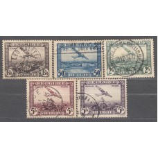 Belgica - Aereos Yvert 1/5 usado Aviones