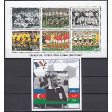 Azerbaijan - Correo Yvert 319/24 + Hoja 29 ** Mnh Deportes - Fútbol