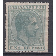 Fernando Poo Sueltos 1882 Edifil 5 (*) Mng