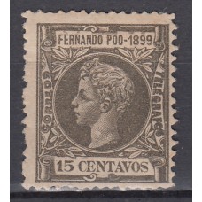 Fernando Poo Sueltos 1899 Edifil 63 * Mh