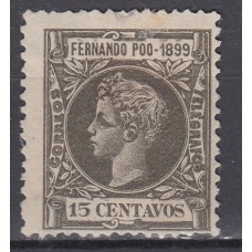 Fernando Poo Sueltos 1899 Edifil 63 (*) Mng