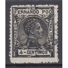 Fernando Poo Sueltos 1907 Edifil 155 Usado