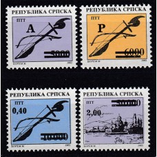 República Serbia (de Bosnia) - Correo Yvert 32/35 ** Mnh Instrumentos musicales