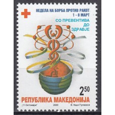 Macedonia - Beneficencia Yvert 80 ** Mnh Lucha contra el Cancer - Medicina