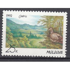 Moldavia - Correo Yvert 4 ** Mnh Protección del Bosque - Fauna