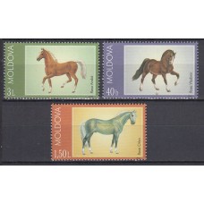 Moldavia - Correo Yvert 380/2 ** Mnh Fauna - Caballos