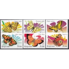 Kyrgyzstan - Correo Yvert 162/67 ** Mnh Fauna - Mariposas