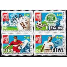 Kyrgyzstan - Correo Yvert 295/98 ** Mnh Deportes - Fútbol