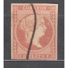 Antillas Sueltos 1857 Edifil 9 usado Matado a pluma