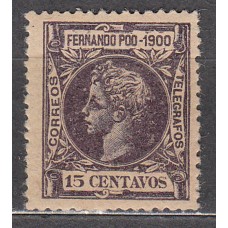 Fernando Poo Sueltos 1900 Edifil 87 * Mh