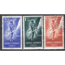 Guinea Correo 1950 Edifil 295/97 usado