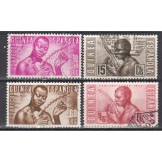 Guinea Correo 1953 Edifil 321/24 usado