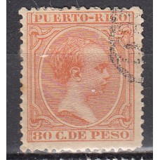 Puerto Rico Sueltos 1891 Edifil 100 usado Normal