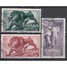 Rio Muni Correo 1961 Edifil 18/20 usado
