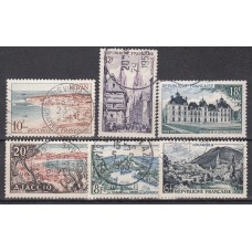 Francia - Correo 1954 Yvert 976/81 usado