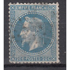 Francia Correo 1867 Yvert 29A usado