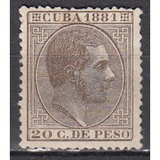 Cuba Sueltos 1881 Edifil 67 * Mh