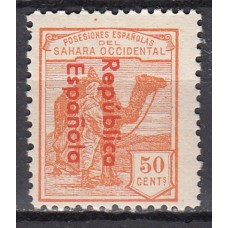 Sahara Variedades 1932 Edifil 43Ahcc ** Mnh Sobrecarga cambio de color