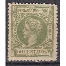 Fernando Poo Sueltos 1900 Edifil 90 * Mh Bien Centrado