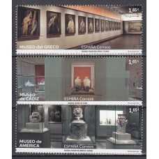 España II Centenario Correo 2022 Edifil 5557/9 ** Mnh  Museos