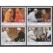 Vaticano Correo 2021 Yvert 1869/72 ** Mnh Papa Francisco