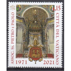 Vaticano Correo 2021 Yvert 1878 ** Mnh  San Pedro y San Pablo