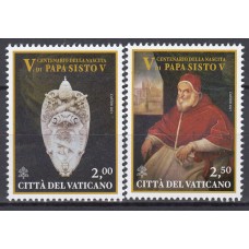 Vaticano Correo 2021 Yvert 1879/80 ** Mnh  Sisto V