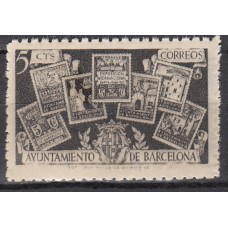 Barcelona Correo 1945 Edifil 70 usado