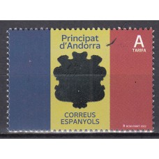 Andorra Española Correo 2022 Edifil 522 ** Mnh Básica