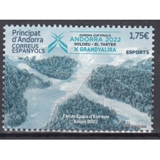 Andorra Española Correo 2022 Edifil 524 ** Mnh  Deportes esqui