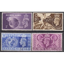 Gran Bretaña - Correo 1948 Yvert 241/44 usado Olimpiadas de Londres