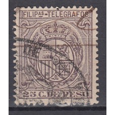 Filipinas Telegrafos 1896 Edifil 65 usado