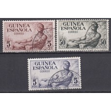 Guinea Correo 1952 Edifil 311/3 usado