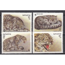 Kyrgyzstan - Correo Yvert 28/31 ** Mnh Fauna - WWF
