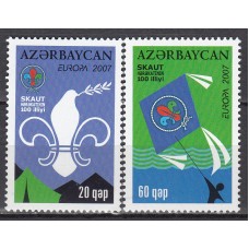Azerbaijan Correo Yvert 580/81 ** Mnh Europa 2007- Deportes - Boy Scouts