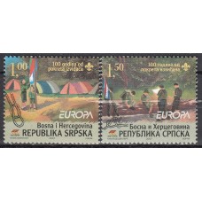 República Serbia ( de Bosnia ) Correo Yvert 362/63 ** Mnh Europa 2007 - Boy Scouts
