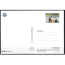 España II Centenario Tarjetas del correo 2021 Edifil 166 ** Mnh  Navidad