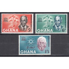 Ghana - Correo 1964 Yvert 178/80 * Mh Personajes  flora
