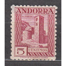 Andorra Española Sueltos 1931 Edifil 16d dentado 11½ * Mh  Defecto