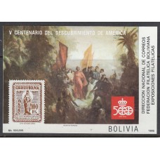 Bolivia - Hojas Yvert 122 ** Mnh  Descubrimiento de América