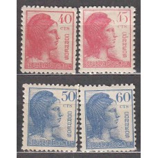 España II República 1938 Edifil 751/54 ** Mnh