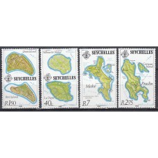 Seychelles - Correo Yvert 498/501 ** Mnh  Mapas