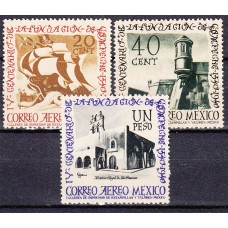 Mexico Aereo Yvert 101/103 * Mh Barco