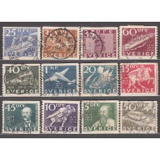 Suecia - Correo 1936 Yvert 235/46 usado