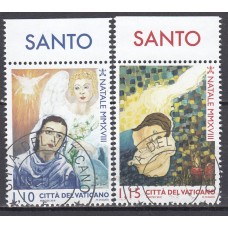 Vaticano Correo 2018 Yvert 1802/3 Usados  Navidad