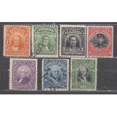 Ecuador Correo 1915-17 Yvert 189/95 usado Personajes