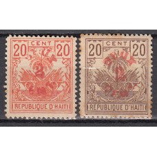 Haiti Correo 1898 Yvert 45/46 (*) Mng